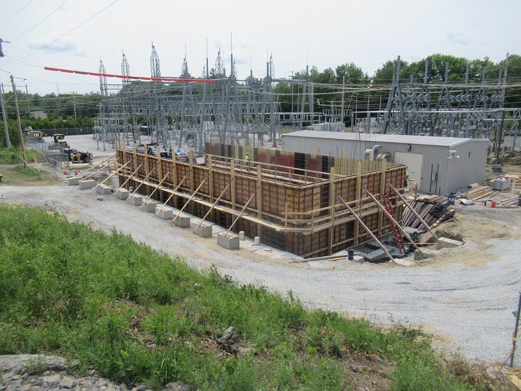 Highgate substation construction