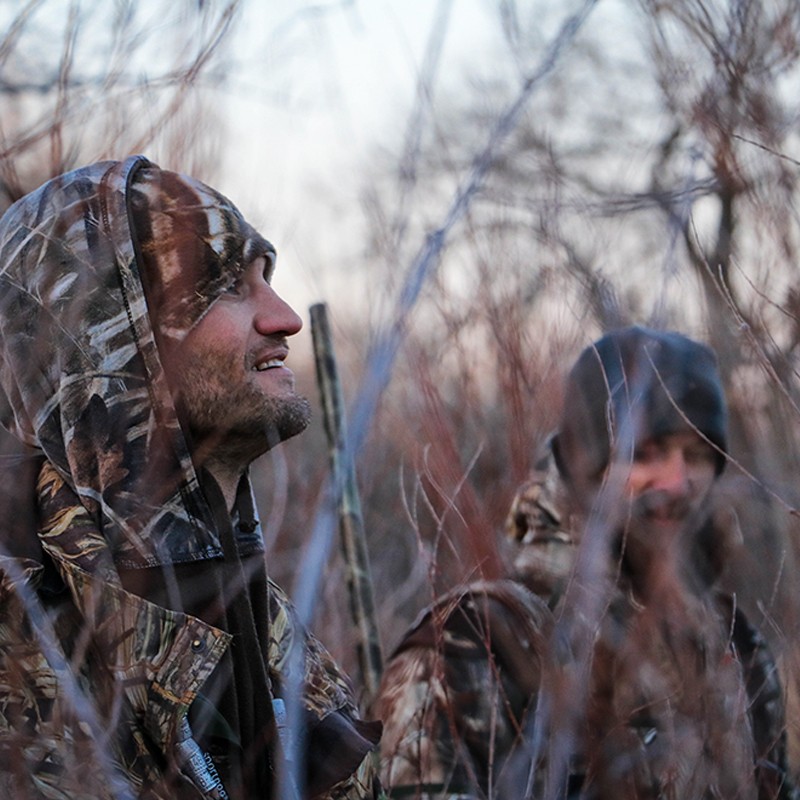 Hunters in camo