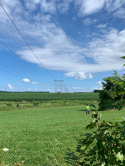 landscape wioth blue sky and clouds