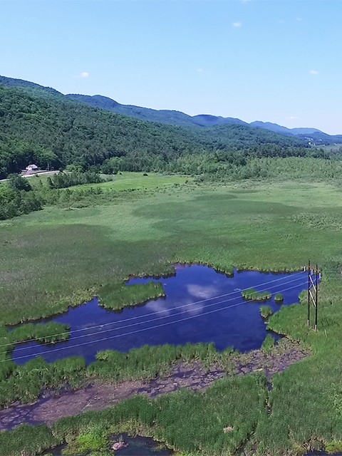 Drone image of landscape