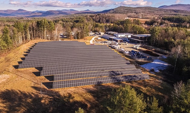 Solar farm panarama