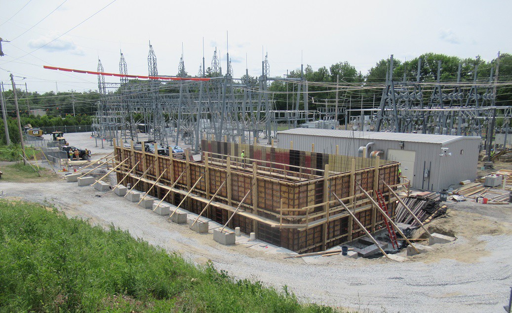 Highgate substation construction