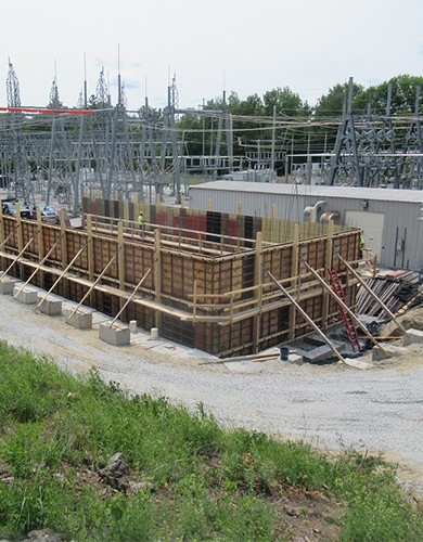 Highgate substation construction